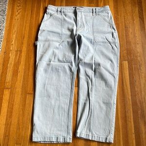 Hollister light wash carpenter jeans